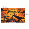 New Halloween Hanging Tapestry, Skull Witch Pumpkin Clown Themed Background Decor, Outdoor Spooky Atmosphere Wall Banner