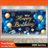 Birthday Party Wall Hanging Decorations Photo Booth Background Perfect for any birthday celebration, this banner can be hung in various locations such as walls, doorways, gardens, or party venues. Its versatile design makes it suitable for different themes and styles, enhancing the festive atmosphere wherever it’s placed.
