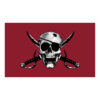 3x5 Ft Jolly Roger Pirate Skull and Crossbones Polyester Flag with Brass Grommets