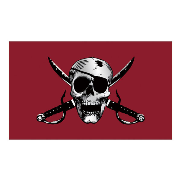 3x5 Ft Jolly Roger Pirate Skull and Crossbones Polyester Flag with Brass Grommets