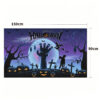 New Halloween Hanging Tapestry, Skull Witch Pumpkin Clown Themed Background Decor, Outdoor Spooky Atmosphere Wall Banner