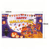 New Halloween Hanging Tapestry, Skull Witch Pumpkin Clown Themed Background Decor, Outdoor Spooky Atmosphere Wall Banner