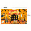 New Halloween Hanging Tapestry, Skull Witch Pumpkin Clown Themed Background Decor, Outdoor Spooky Atmosphere Wall Banner