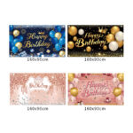 Party Decoration Party Wall Decor Perfect for any birthday celebration, this banner can be hung in various locations such as walls, doorways, gardens, or party venues. Its versatile design makes it suitable for different themes and styles, enhancing the festive atmosphere wherever it’s placed.