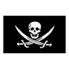 3x5 Ft Jolly Roger Pirate Skull and Crossbones Polyester Flag with Brass Grommets