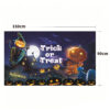 New Halloween Hanging Tapestry, Skull Witch Pumpkin Clown Themed Background Decor, Outdoor Spooky Atmosphere Wall Banner
