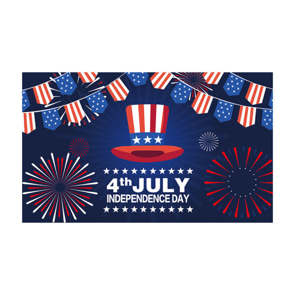 US Independence Day Flag Tapestry, American National Holiday Themed Backdrop Banner, Custom Event Decor Flag