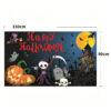 New Halloween Hanging Tapestry, Skull Witch Pumpkin Clown Themed Background Decor, Outdoor Spooky Atmosphere Wall Banner