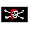 3x5 Ft Jolly Roger Pirate Skull and Crossbones Polyester Flag with Brass Grommets