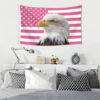 US Flag Background Pattern Celebrity Support Banner, Custom Hanging Backdrop Flag with Free Design Service
