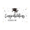 New 2026 Graduation Backdrop, Grad Party Decor Hanging Banner, Polyester Custom Printed Flag